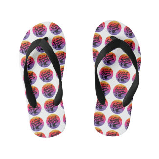 Chanclas Para Niños Diseño retro de curva de atardecer