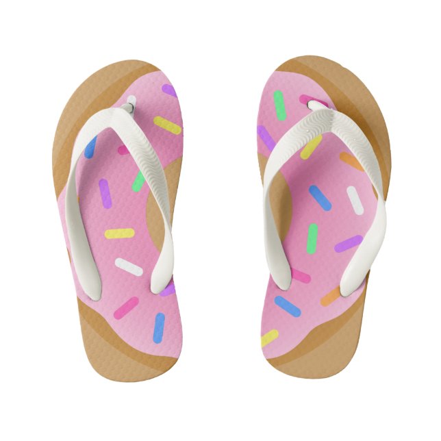 Chanclas Para Niños Donut Flip Flops (Plantilla)