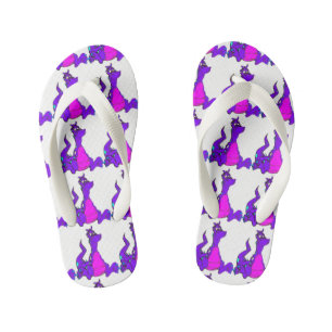 Chanclas Para Niños Dragón púrpura amistoso