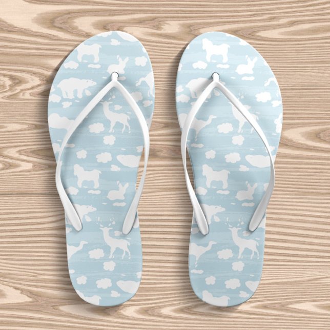 Chanclas Para Niños Dreamy Clouds Sky Blue (Subido por el creador)