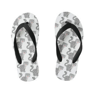 Chanclas Para Niños Dulce ilustración de dibujos animados de leopardo 