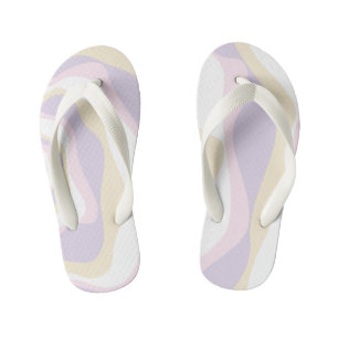 Chanclas Para Niños Ebb y Flow 4 - Rosa Pastel, Amarillo y Púrpura