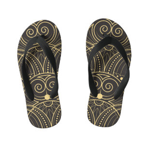 Chanclas Para Niños El Art Deco El Lujo De Las Baldosas Geométricas.
