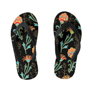 Chanclas Para Niños Elegancia floral oriental sin inconvenientes