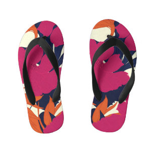 Chanclas Para Niños Elegancia floral: patrón abstracto