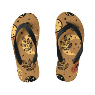 Chanclas Para Niños Elementos mágicos: Encanto del patrón sin foco