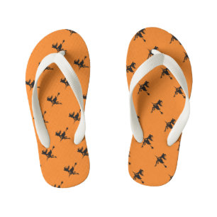 Chanclas Para Niños Escoba Halloween Thunder_Cove del montar a caballo