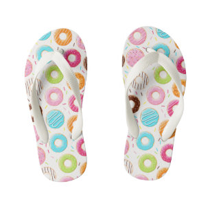 Chanclas Para Niños Espectacular patrón de flúor colorido