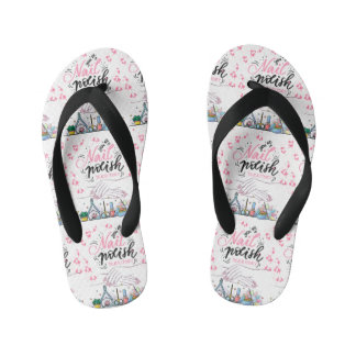 Chanclas Para Niños estilo decorativo de salón de uñas