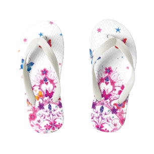 Chanclas Para Niños Estrella mariposa Princesa Niños de diseño Flip Fl