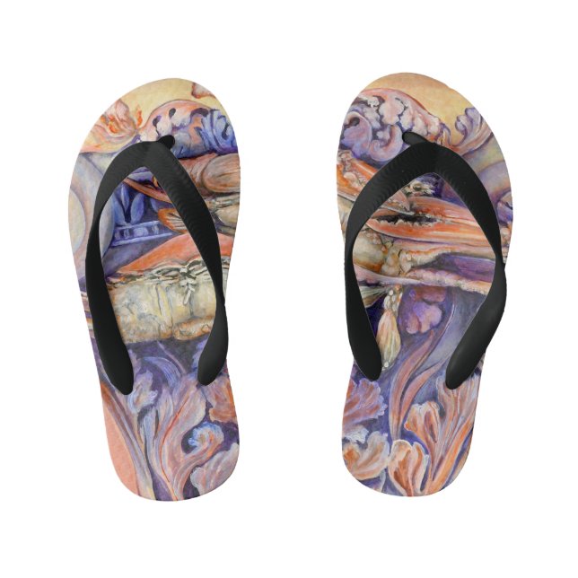 Chanclas Para Niños Etiqueta de reproducción Spike and Curly (Plantilla)