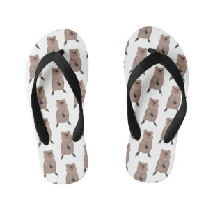 Chanclas Para Niños Feliz y lindo diseño de personalizados de quokka