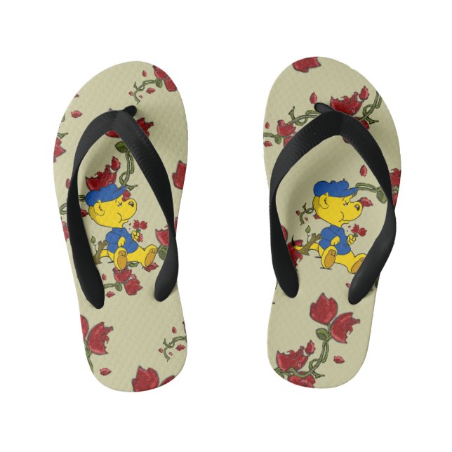 Chanclas Para Niños Ferald Eating Rosas de Kid's Flip Flops (Plantilla)
