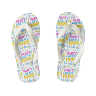 Chanclas Para Niños Fiesta Como Si Fuera 1999®™ – Electric Neon Soundt
