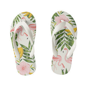 Chanclas Para Niños Flamingo Flip Flops de verano tropical