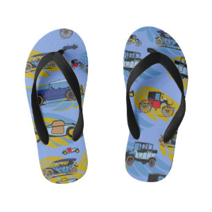 Chanclas Para Niños Flip flops Antiguo Carros Gran Diseño Papá