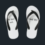 Chanclas Para Niños Flip Flops Boda<br><div class="desc">Una manera divertida de mostrar que estás comprometido</div>