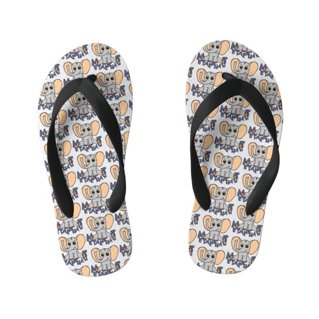 Chanclas Para Niños Flip Flops de elefante metálico - imagen múltiple (Plantilla)
