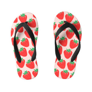 Chanclas Para Niños Flip Flops de fresas cortas