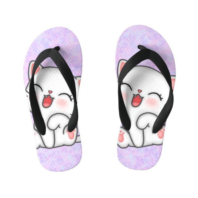 Chanclas Para Niños Flip Flops de gato (Plantilla)