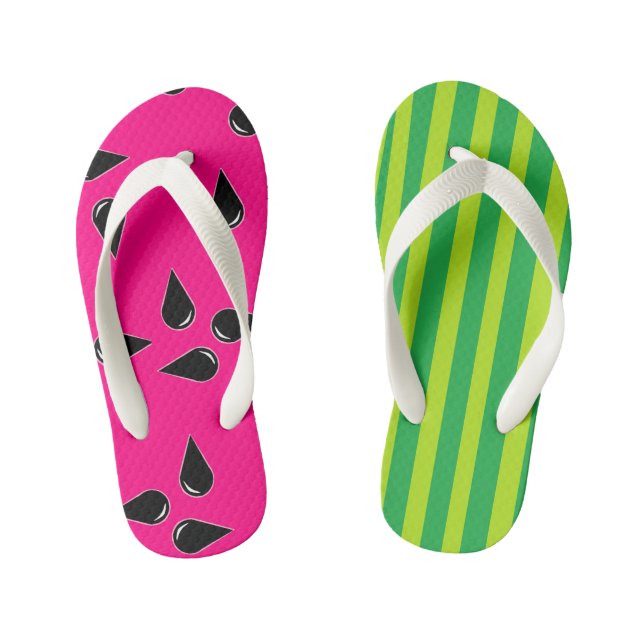 Chanclas Para Niños Flip Flops De Impresión De sandía Para Niños  (Plantilla)