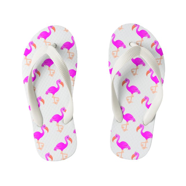 Chanclas Para Niños Flip Flops de niño Flamingo rosa (Plantilla)