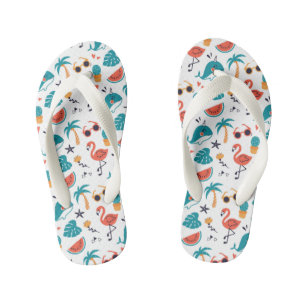 Chanclas Para Niños Flip Flops de niños en verano tropical
