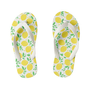 Chanclas Para Niños Flip Flops de un chico de limón amarillo