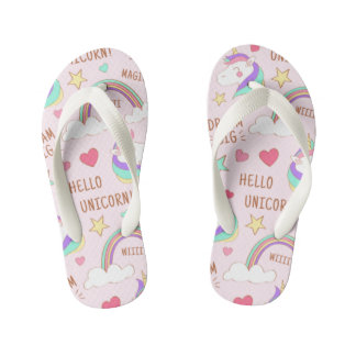 Chanclas Para Niños Flip Flops de unicornio