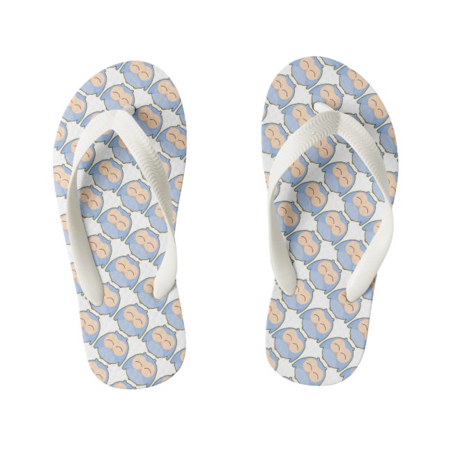 Chanclas Para Niños Flip Flops, niños/búhos (Plantilla)