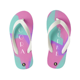 Chanclas Para Niños Flip Flops personalizados para niños (Bubblegum Fu