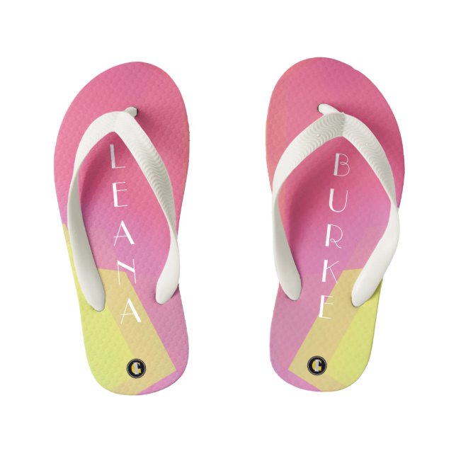Chanclas Para Niños Flip Flops personalizados para niños (diversión ro (Plantilla)