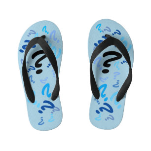 Chanclas Para Niños Flip Flops - Preguntas en azul