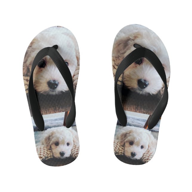 Chanclas Para Niños Flip Flops Puppy Design (Plantilla)