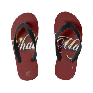 Chanclas Para Niños Flip Flops Whale Magic Burgundy