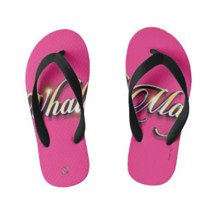 Chanclas Para Niños Flip Flops Whale Magic Hot Pink