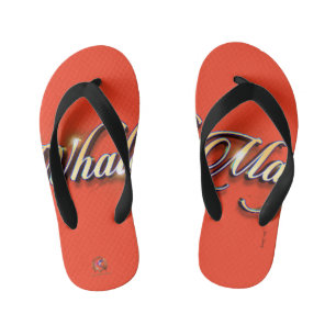 Chanclas Para Niños Flip Flops Whale Magic Naranja