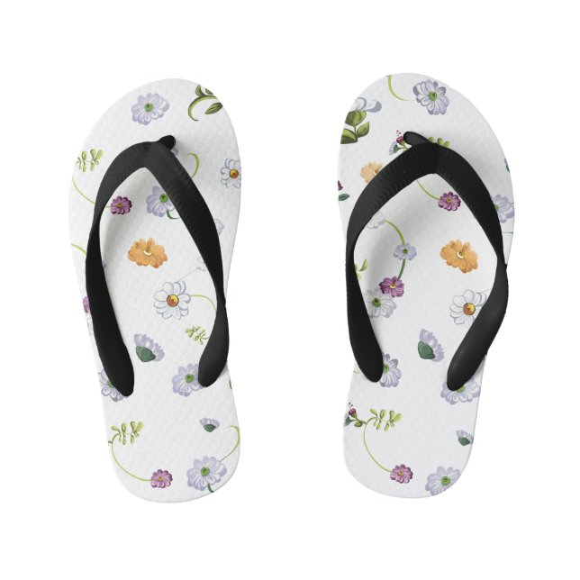 Chanclas Para Niños Flor de margarita 2 (Plantilla)