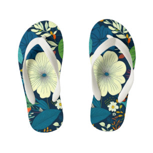 Chanclas Para Niños Floral