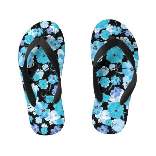 Chanclas Para Niños Flores de acuarela: Un Tapiz Delicado