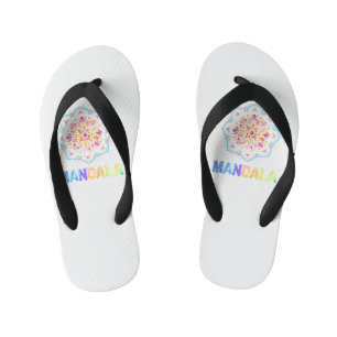 CHANCLAS PARA NIÑOS FLORES DE LOTUS COLOR MANDALA