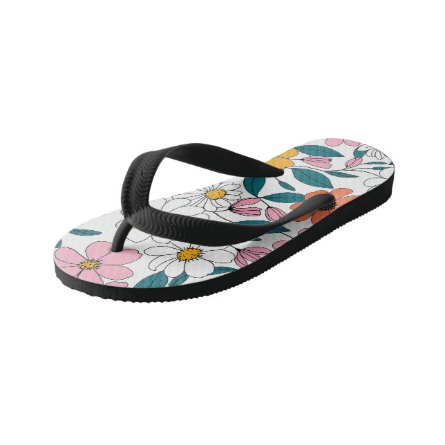 Chanclas Para Niños Flores de primavera (Angular)