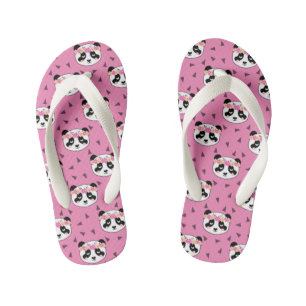 Chanclas Para Niños Flores Panda Flips Flops - Flores canas