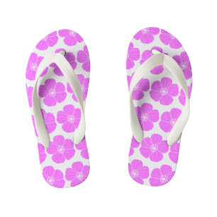 Chanclas Para Niños Flores rosas