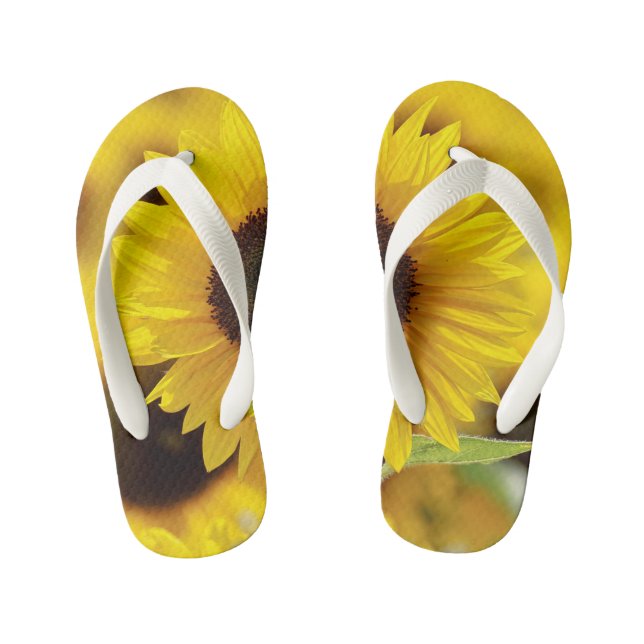 CHANCLAS PARA NIÑOS FLUJOS DE FLIP SUNFLOWER (Plantilla)