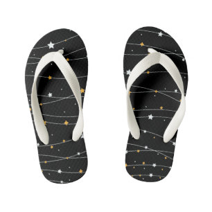 Chanclas Para Niños Fondo del espacio reducido con estrellas brillante
