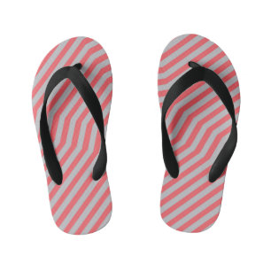 Chanclas Para Niños Fondo simétrico de rayas diagonales 5