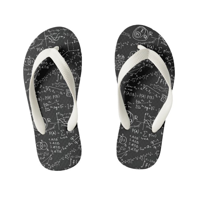 Chanclas para niños - Fórmula matemática (Plantilla)