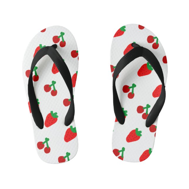 Chanclas Para Niños Fresa ama a Cherry Flip Flops (Plantilla)
