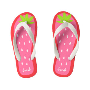 Chanclas Para Niños Fresa rosa dulce y dulce para Chica